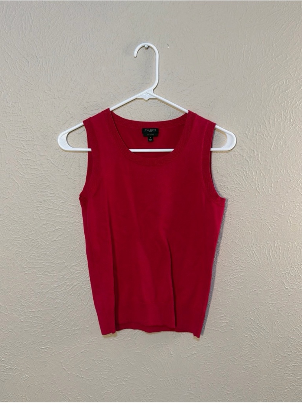Talbots Bright Raspberry Sleeveless Knit